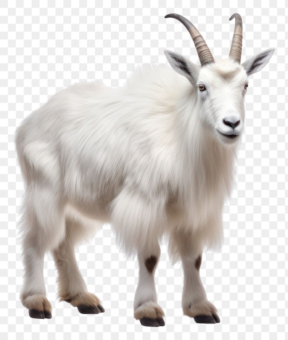 PNG Mountain goat livestock wildlife animal. AI generated Image by rawpixel.
