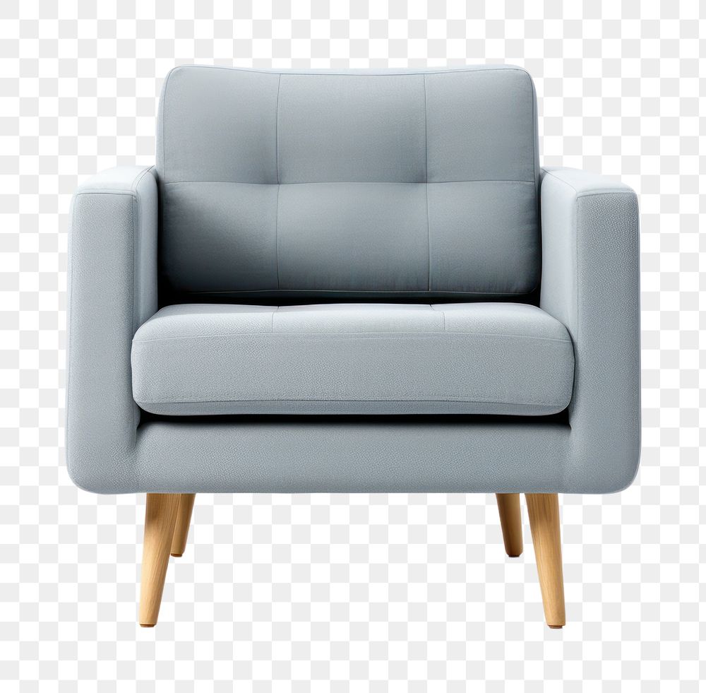 PNG Arm chair furniture armchair white background. AI generated Image by rawpixel.