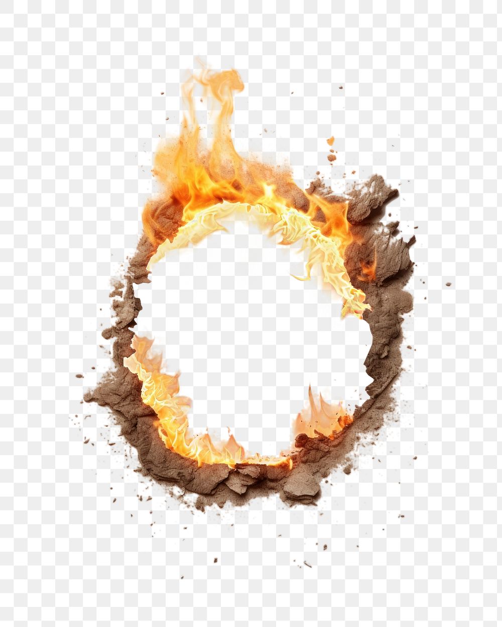 PNG Circle flame fire destruction