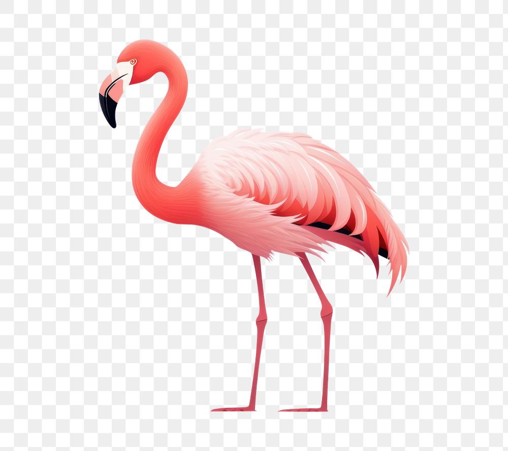 PNG Wildlife flamingo animal bird. AI generated Image by rawpixel.
