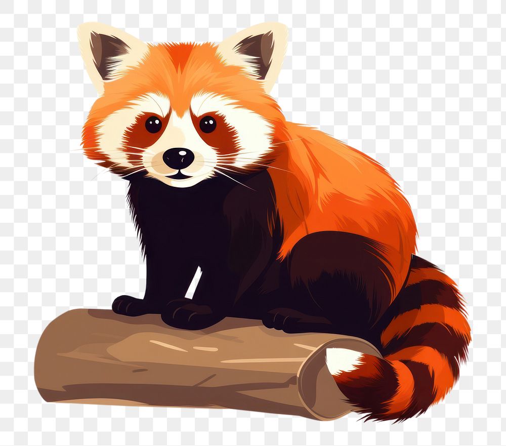 PNG Red panda wildlife animal mammal. AI generated Image by rawpixel.