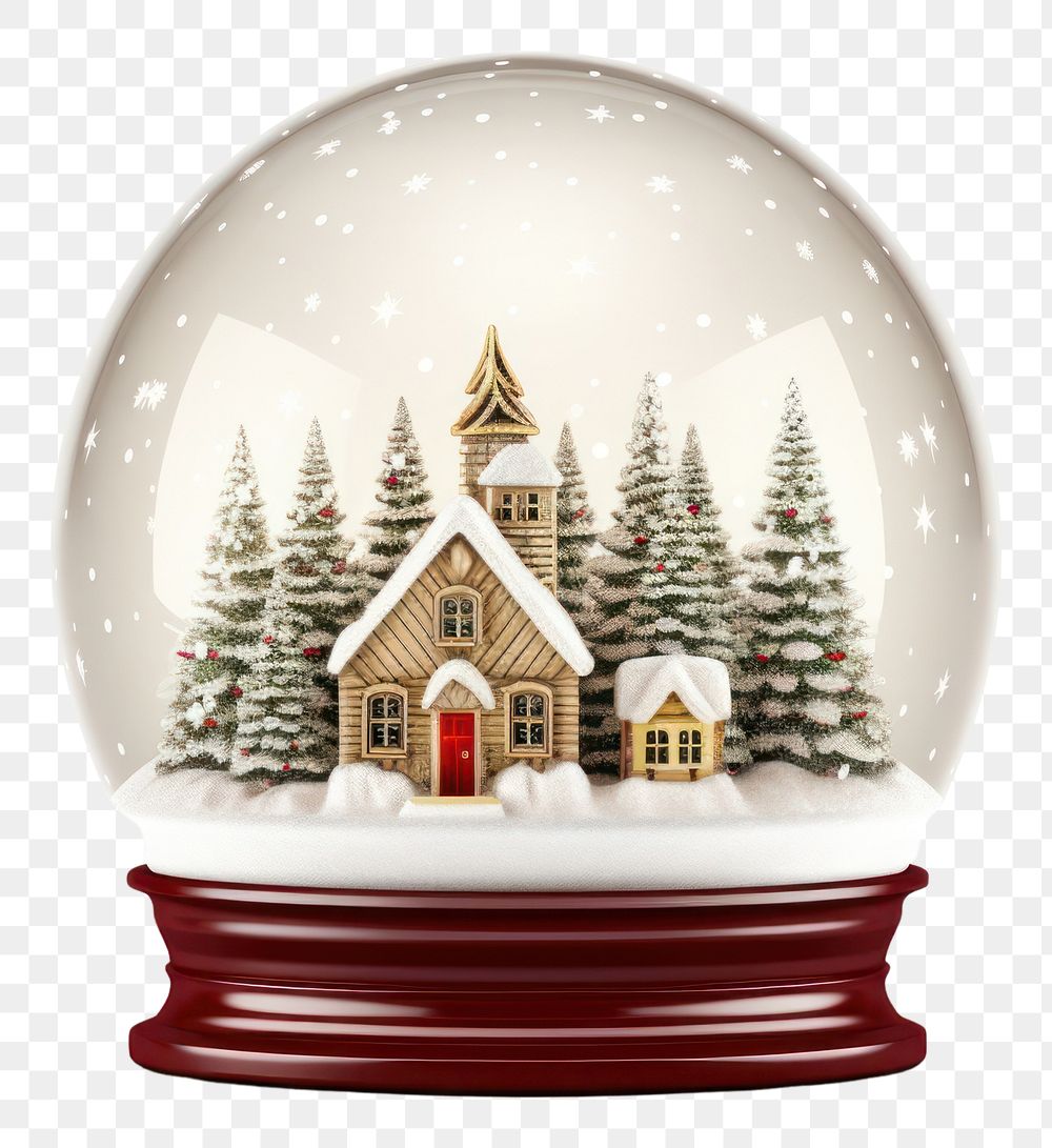 PNG Christmas christmas glass snow