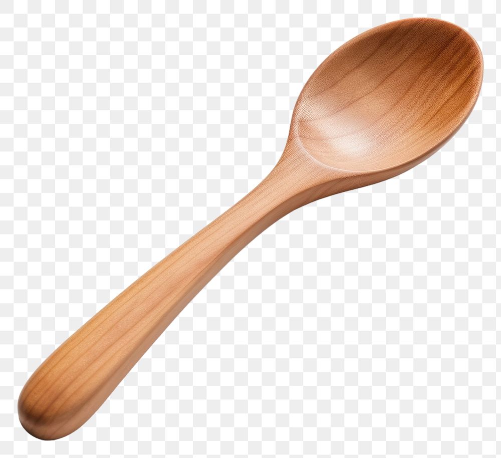 PNG Wooden spoon white background silverware simplicity. 