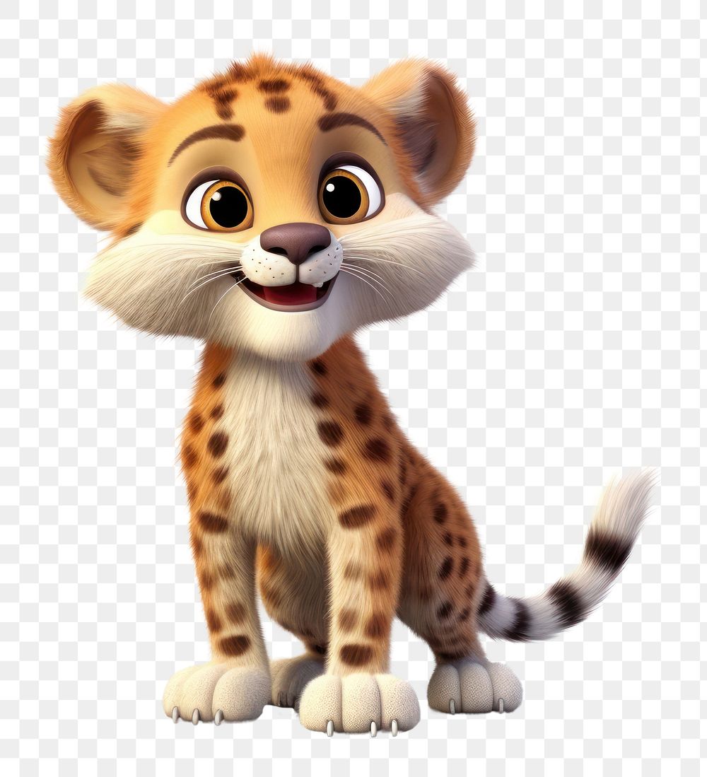 PNG Animal cheetah cartoon mammal. 