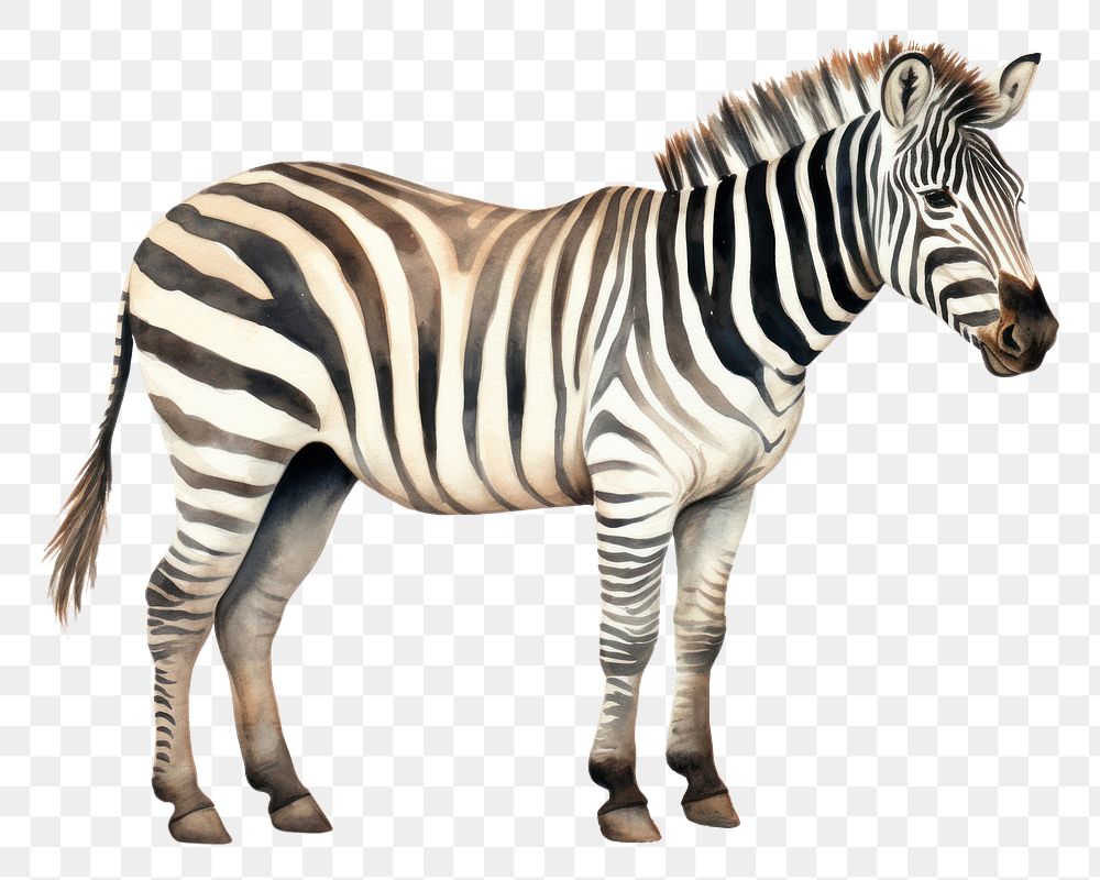 PNG Animal zebra wildlife cartoon. AI generated Image by rawpixel.