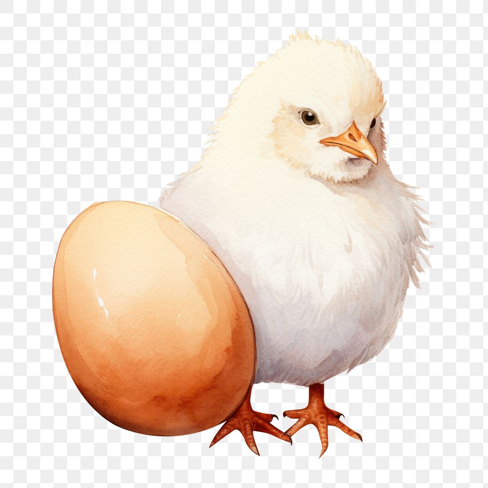 PNG Egg cartoon chicken animal. AI generated Image by rawpixel.