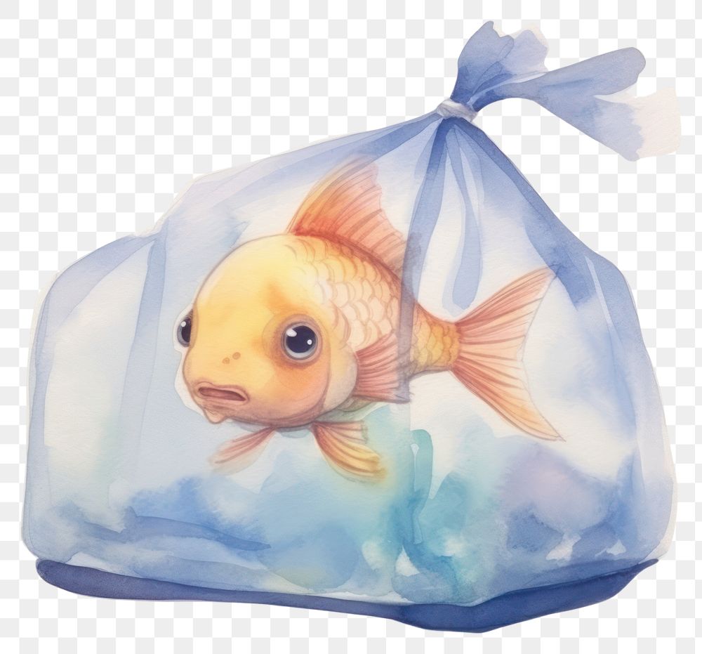 PNG Animal fish swimming plastic. AI generated Image by rawpixel.