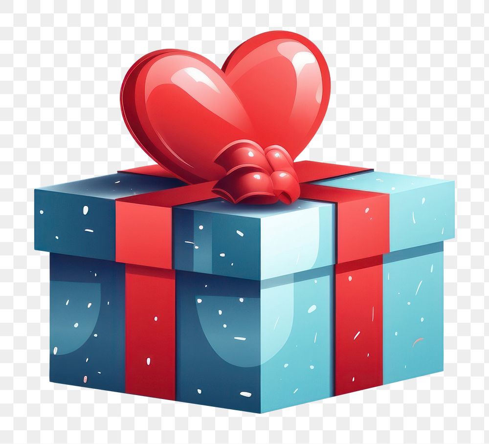 PNG Heart gift box celebration. AI generated Image by rawpixel.