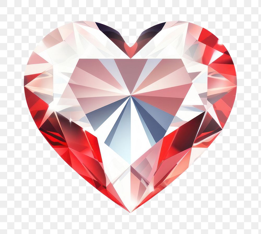 PNG Heart jewelry diamond white background. AI generated Image by rawpixel.