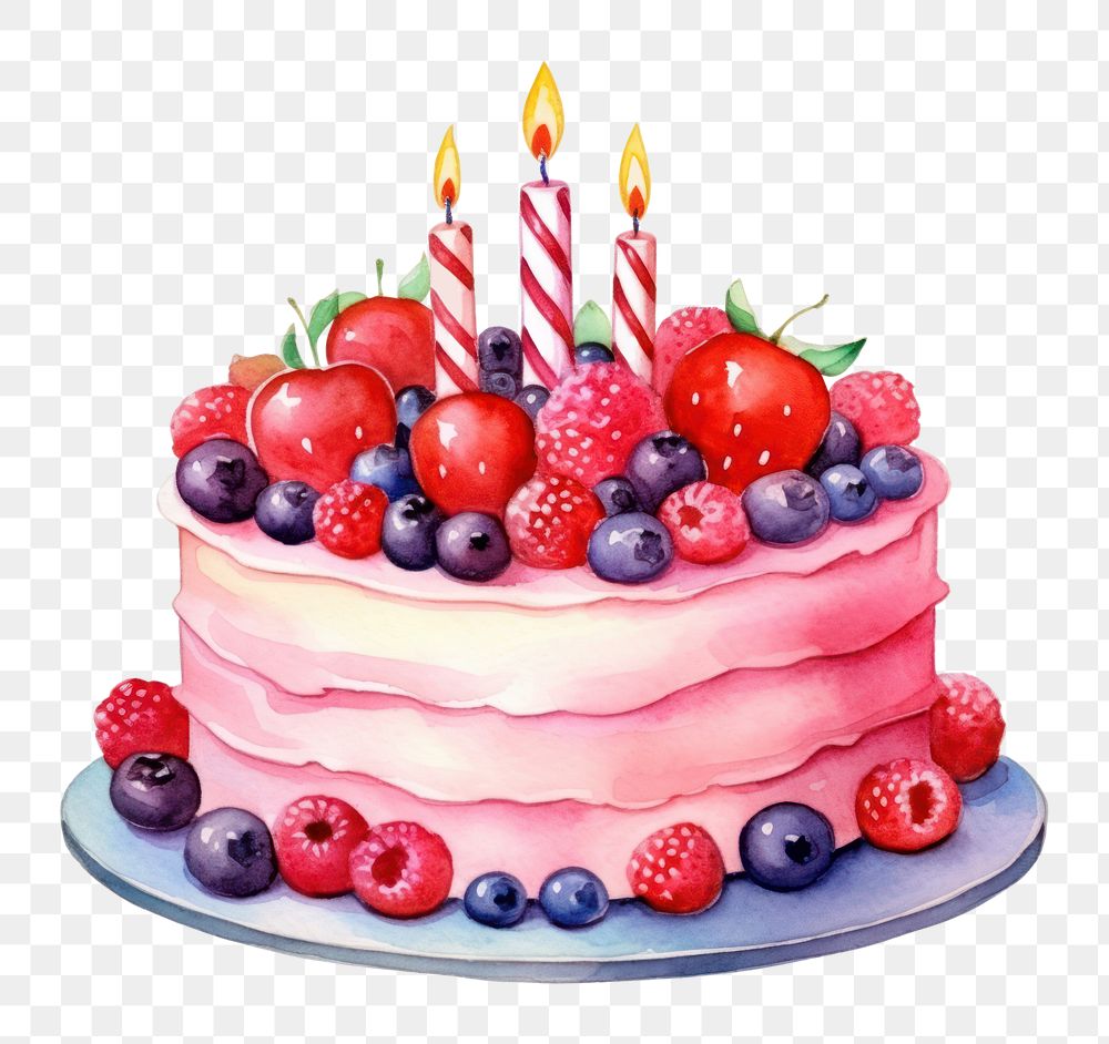 PNG Birthdaycake celebration blueberry dessert. AI generated Image by rawpixel.