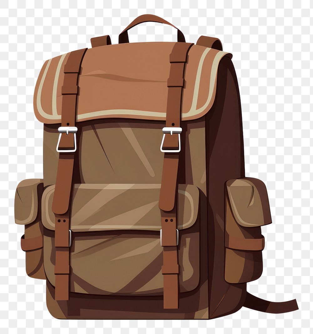 PNG A bagpack traveller backpack white background suitcase. AI generated Image by rawpixel.