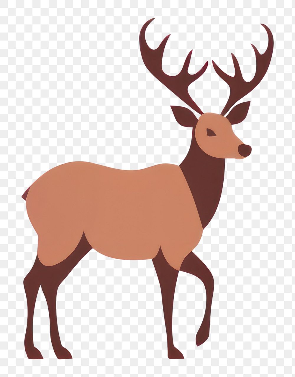 PNG A deer wildlife animal mammal. AI generated Image by rawpixel.