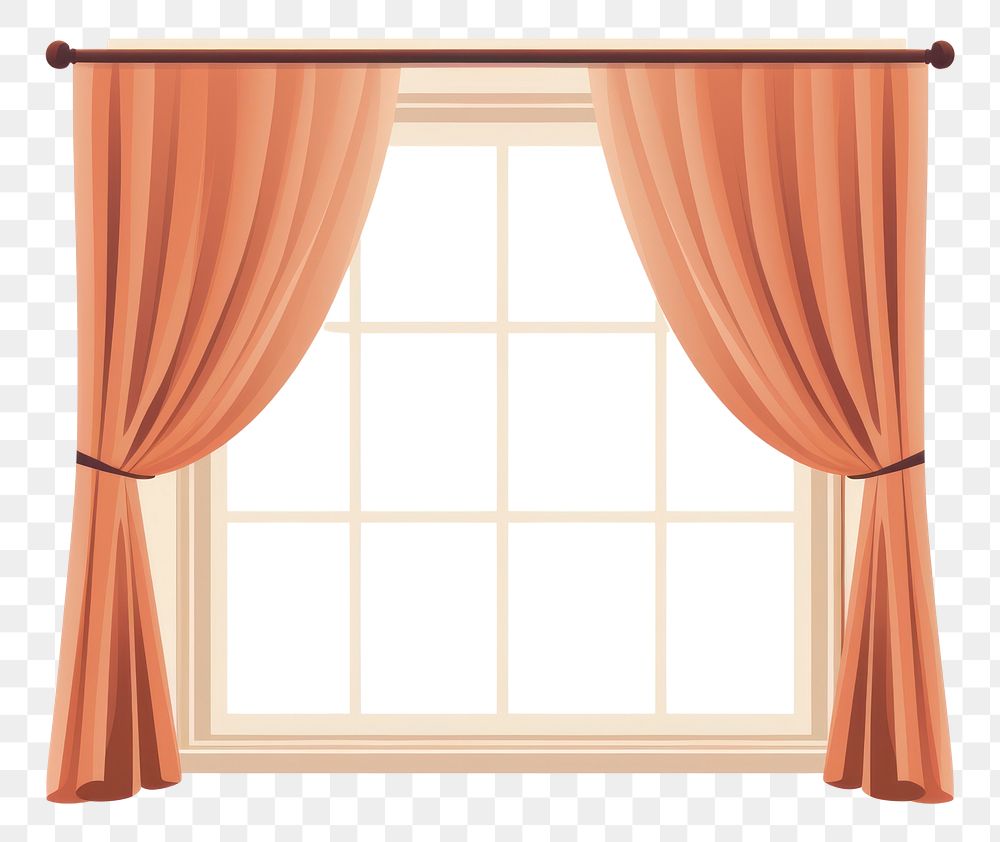 PNG Curtain window white background transparent. AI generated Image by rawpixel.