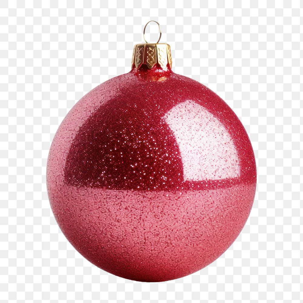PNG A Christmas ball decoration christmas glitter