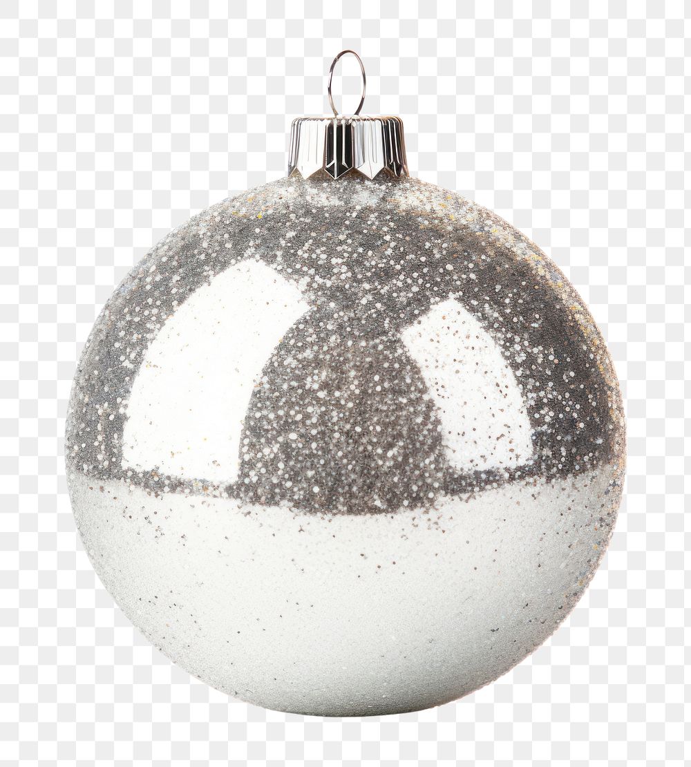 PNG A Christmas ball decoration christmas glitter. AI generated Image by rawpixel.
