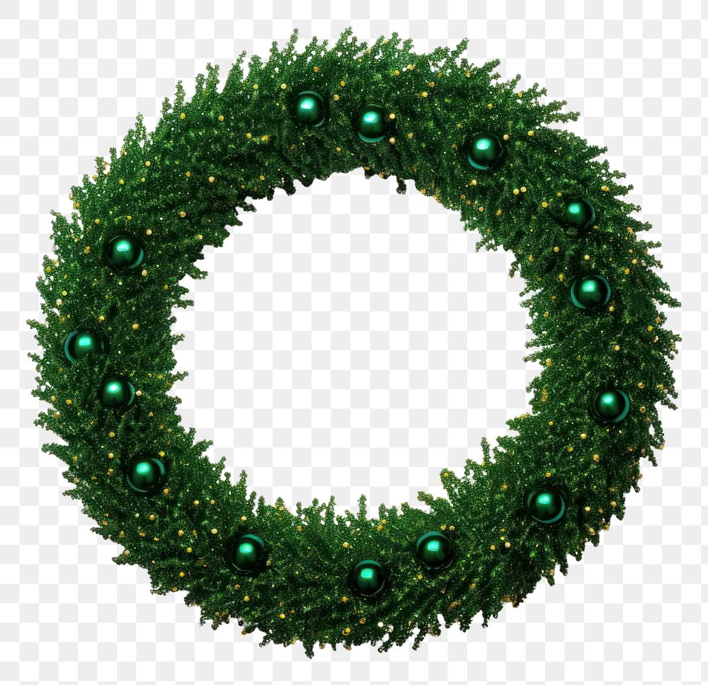 PNG A Christmas wreath decoration christmas green. AI generated Image by rawpixel.