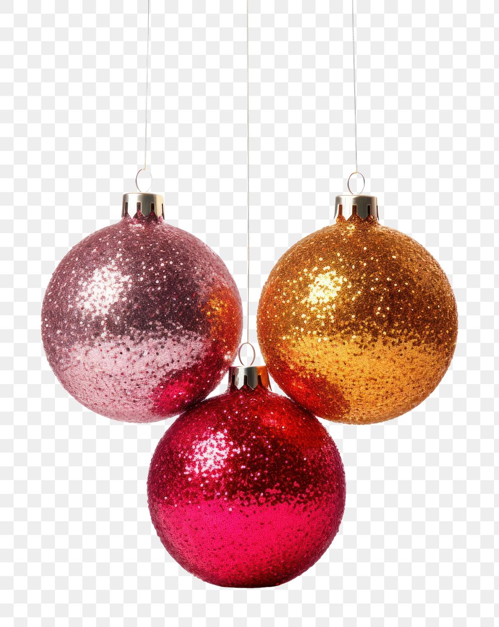 PNG Christmas balls christmas glitter decoration
