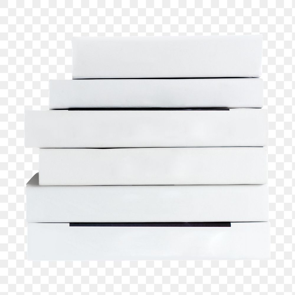 Book stack  png, transparent background