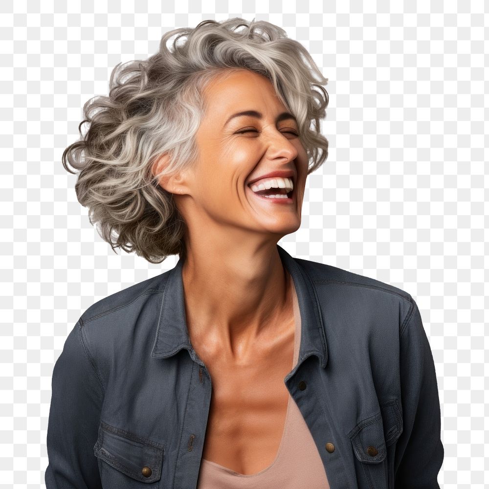 PNG Laughing adult smile accessories. AI generated Image by rawpixel.