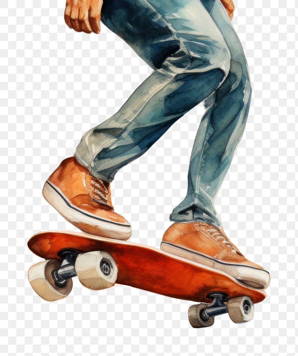 PNG Skateboard adult skateboarding snowboarding. AI generated Image by rawpixel.