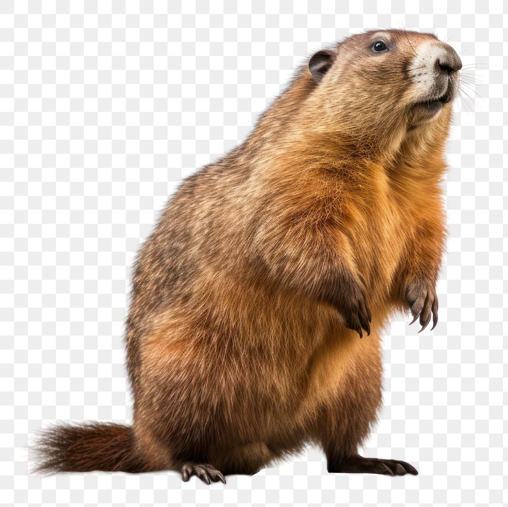PNG Standing marmot wildlife animal mammal. AI generated Image by rawpixel.