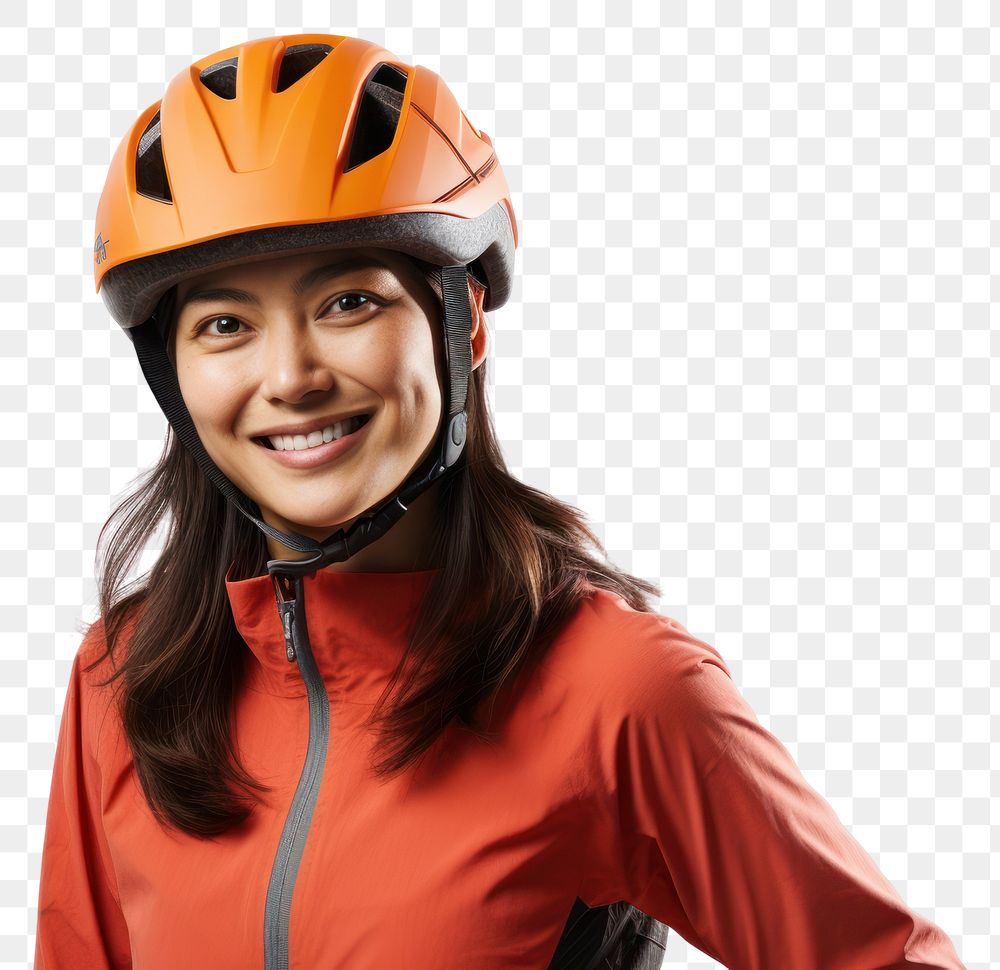 PNG Helmet adult woman white background. AI generated Image by rawpixel.