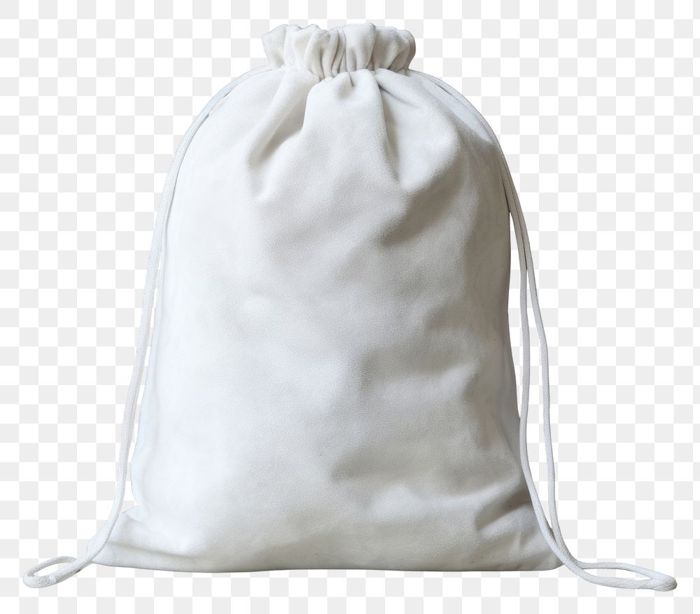 PNG  Drawstring bag backpack handbag textile. AI generated Image by rawpixel.