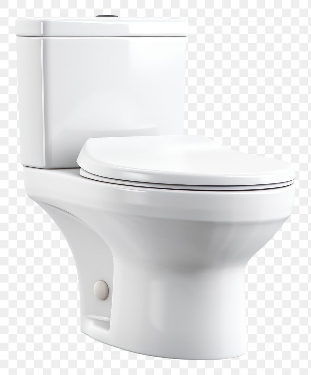 PNG White flush toilet bathroom white background convenience. .