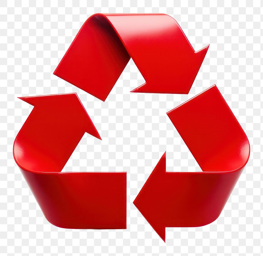 PNG Recycle Symbol symbol red white background. AI generated Image by rawpixel.