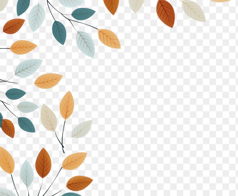 PNG  Leaves pattern plant leaf. AI generated Image by rawpixel.