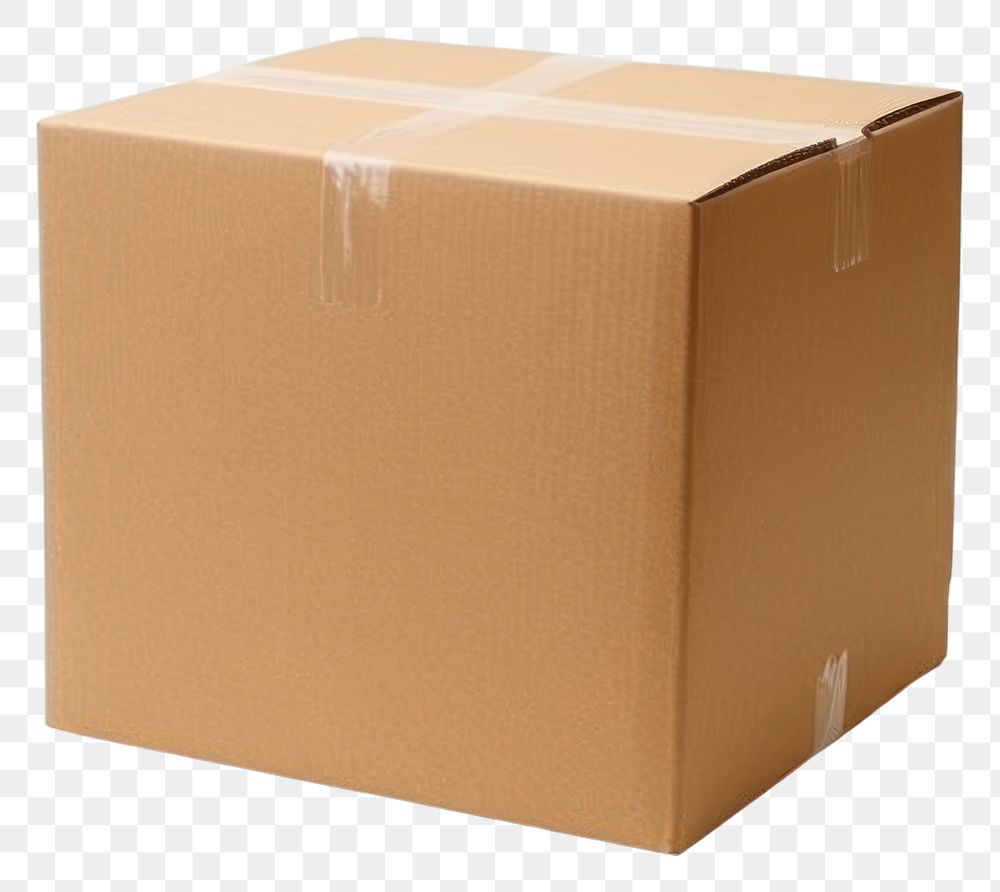 PNG Parcel cardboard carton box. AI generated Image by rawpixel.