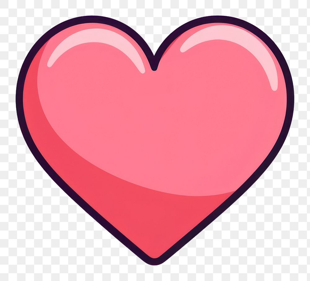 PNG  Cute png heart symbol shape. AI generated Image by rawpixel.