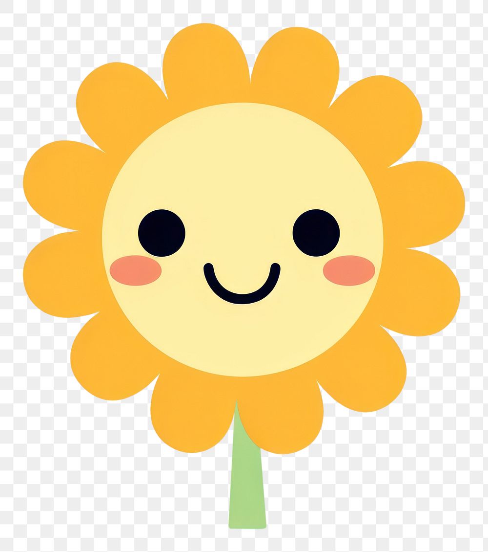 PNG  Cute png sunflower plant daisy. AI generated Image by rawpixel.