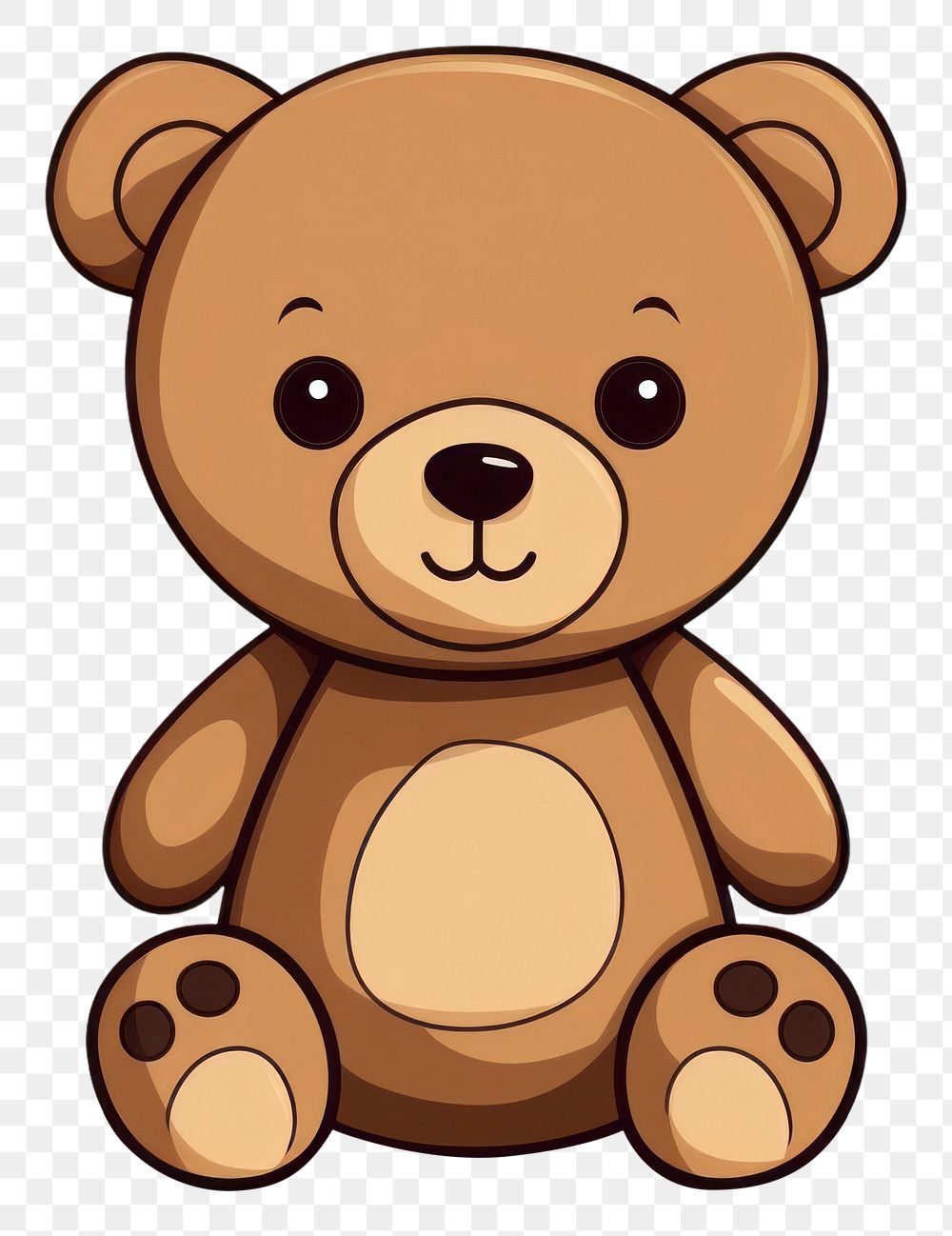 PNG  Cute png mammal bear toy. AI generated Image by rawpixel.