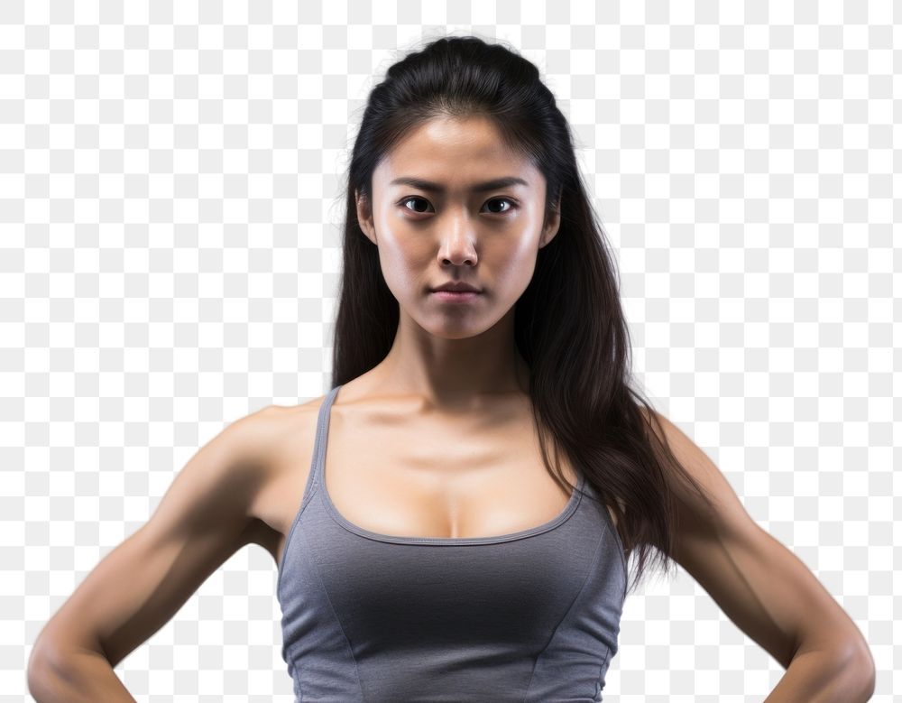 PNG Portrait adult woman gym. AI generated Image by rawpixel.