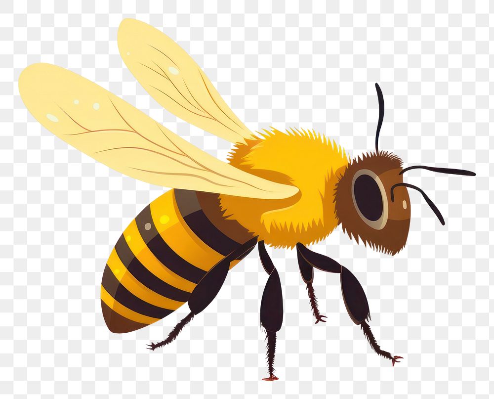 PNG  Squash Bee bee animal insect. AI generated Image by rawpixel.