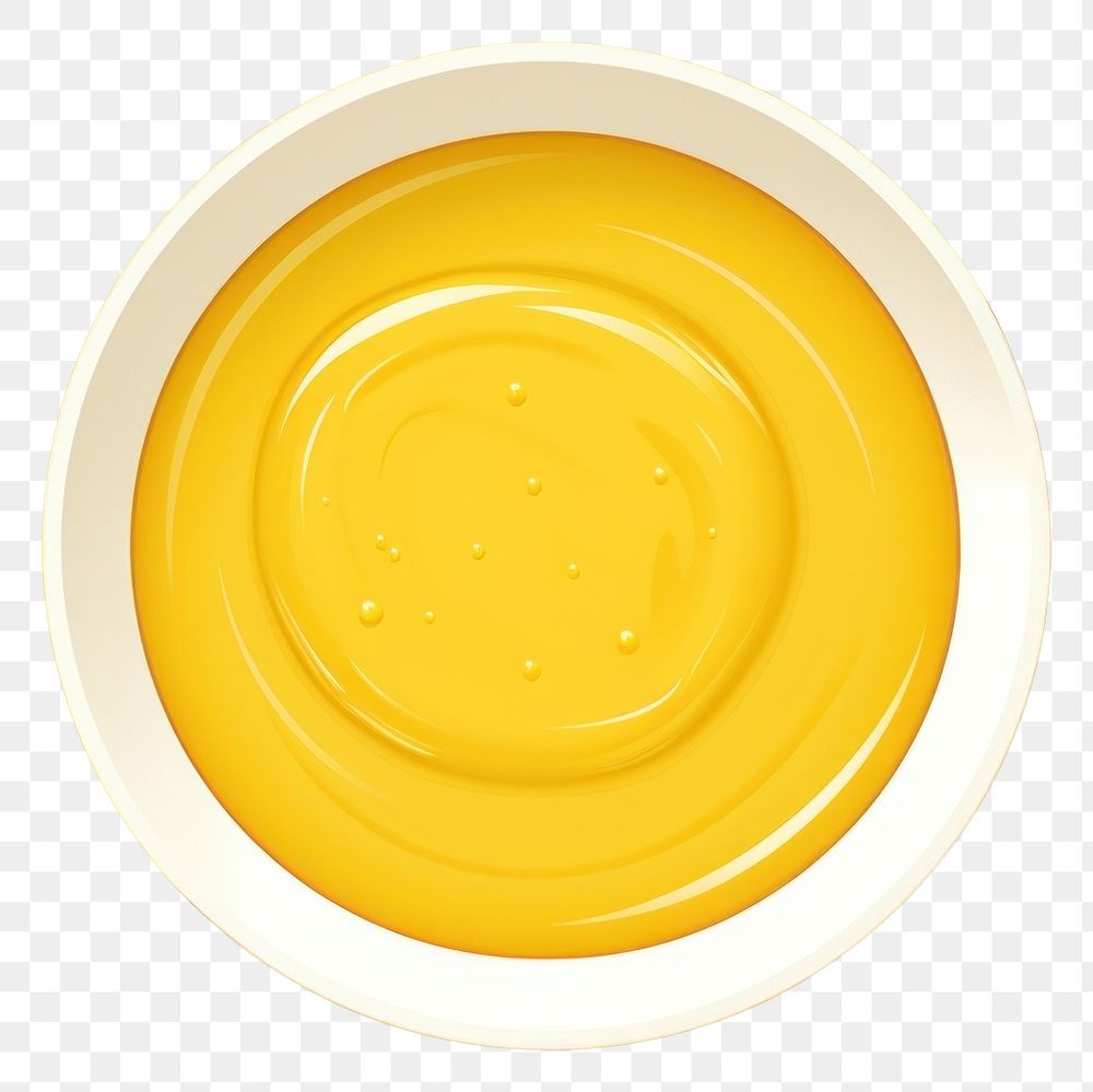 PNG Plate refreshment circle yellow. AI generated Image by rawpixel.