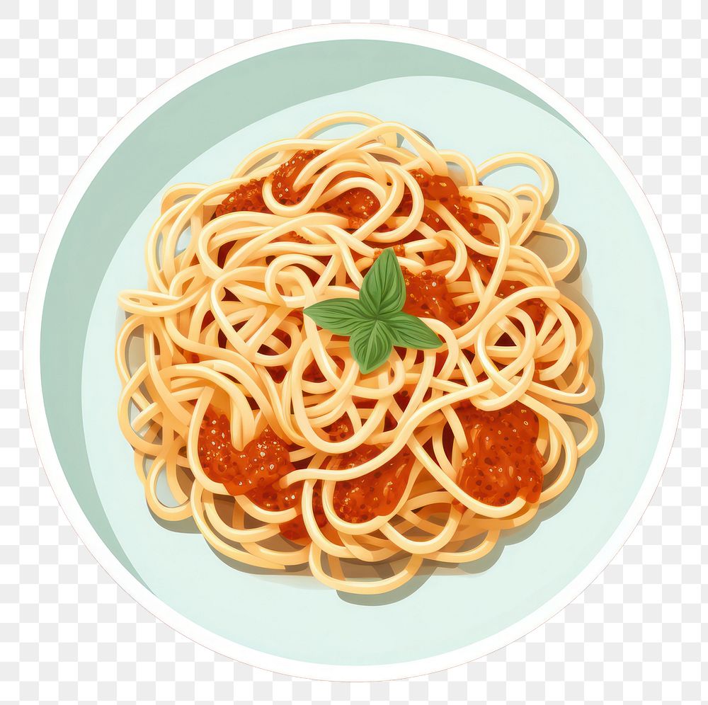 PNG Spaghetti pasta food carbonara. AI generated Image by rawpixel.
