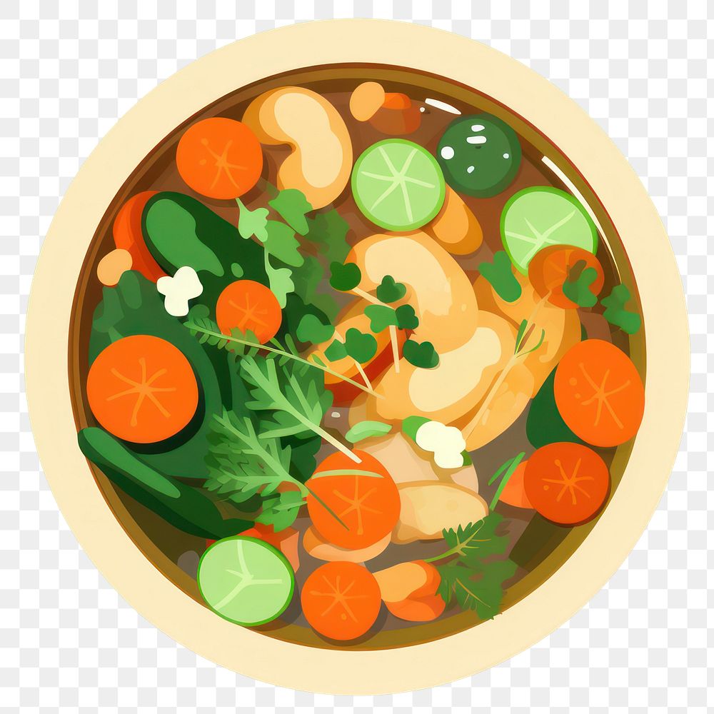 PNG Herbs food meal bowl. AI generated Image by rawpixel.