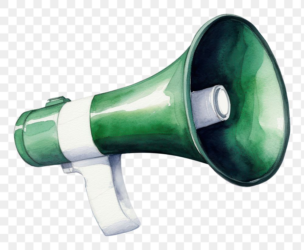 PNG Megaphone green electronics. 