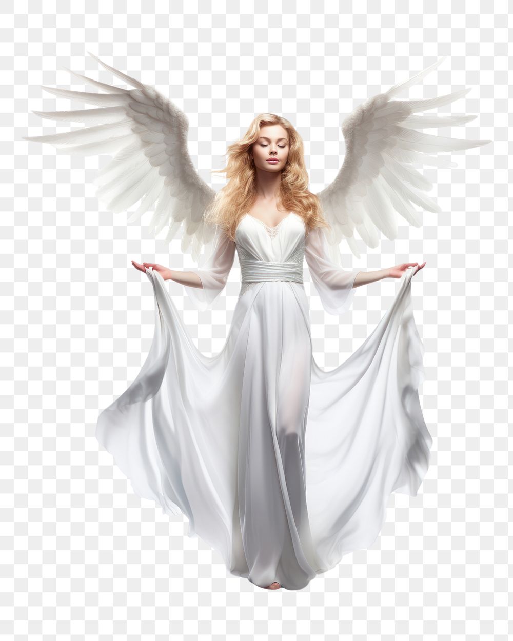 PNG Heaven character fashion angel dress. 
