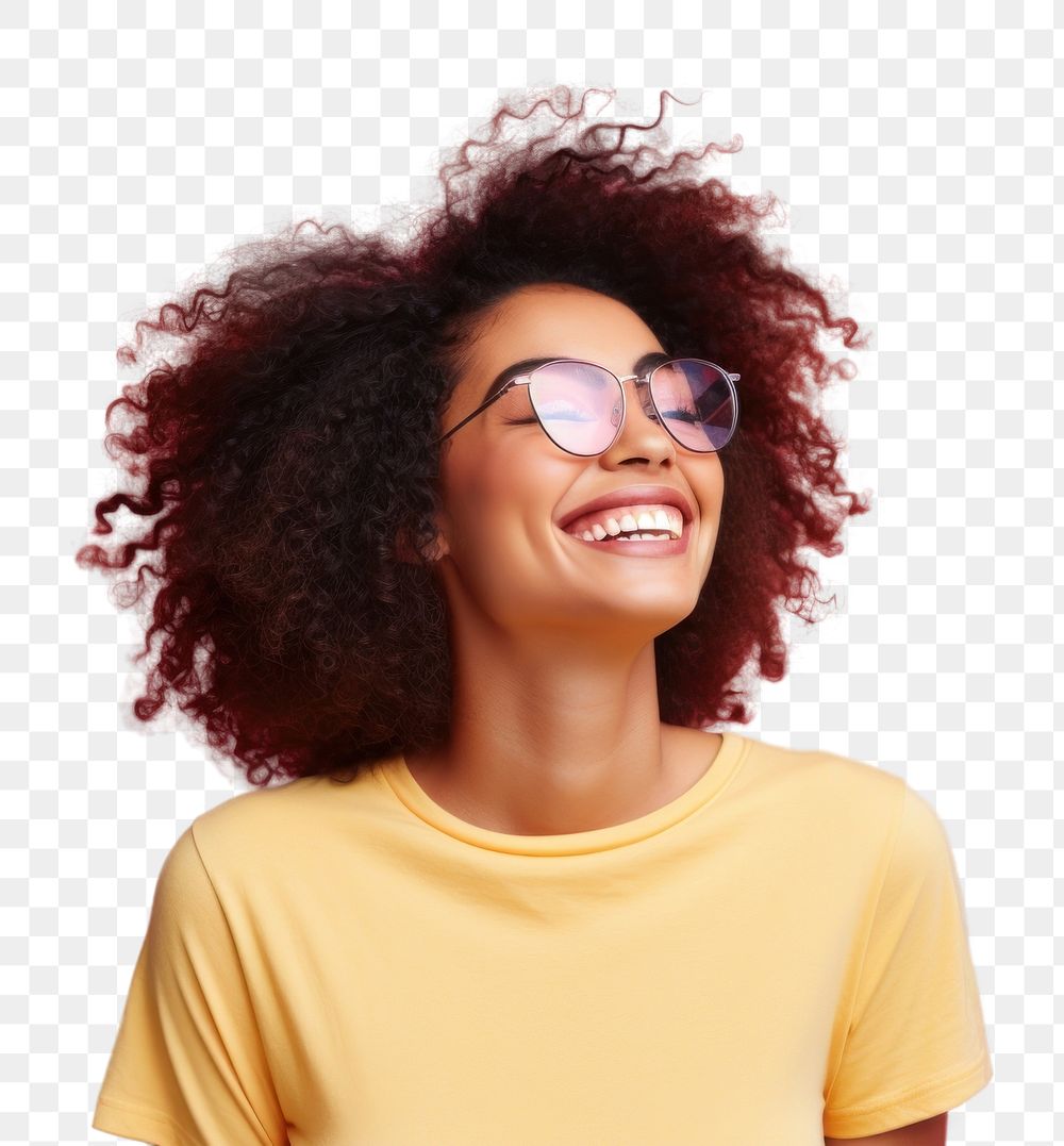 PNG Teeth woman Black laughing. AI generated Image by rawpixel.