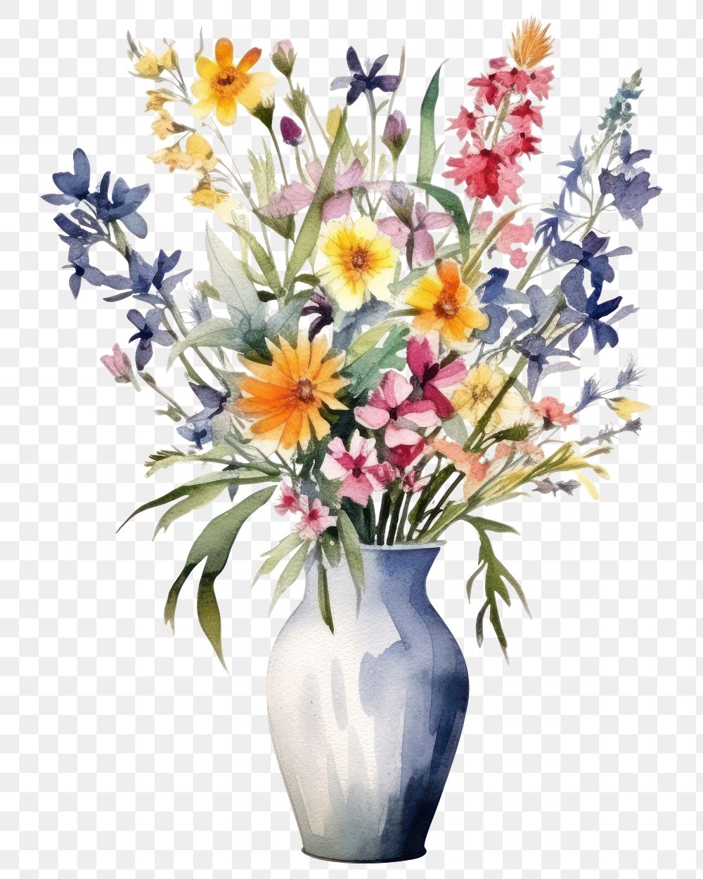 PNG Vase flower plant art. AI generated Image by rawpixel.