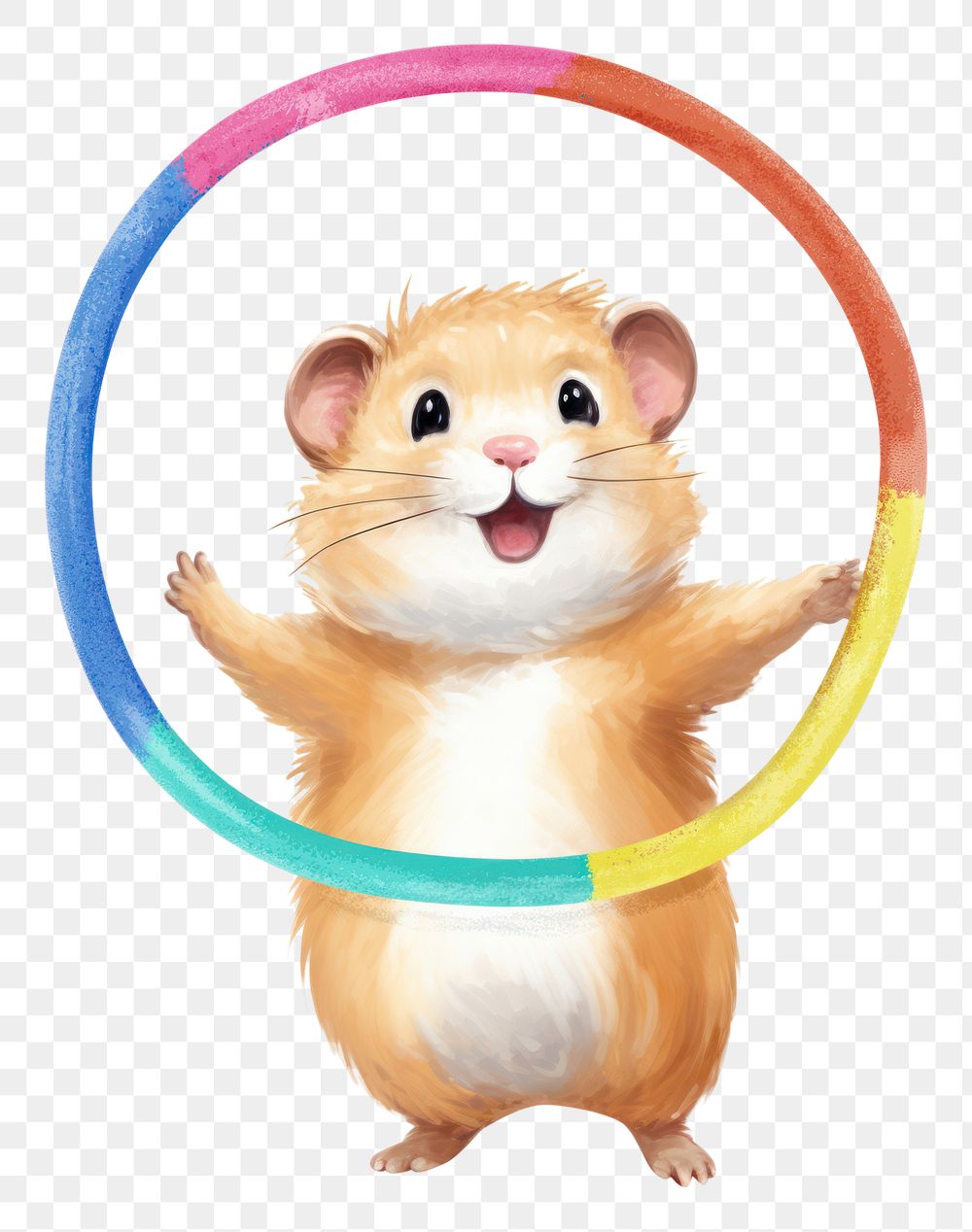 PNG  Hamster rat cartoon mammal. AI generated Image by rawpixel.