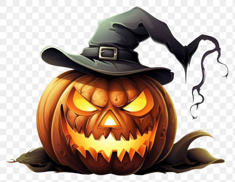 PNG Halloween pumpkin anthropomorphic jack-o'-lantern jack-o-lantern. 