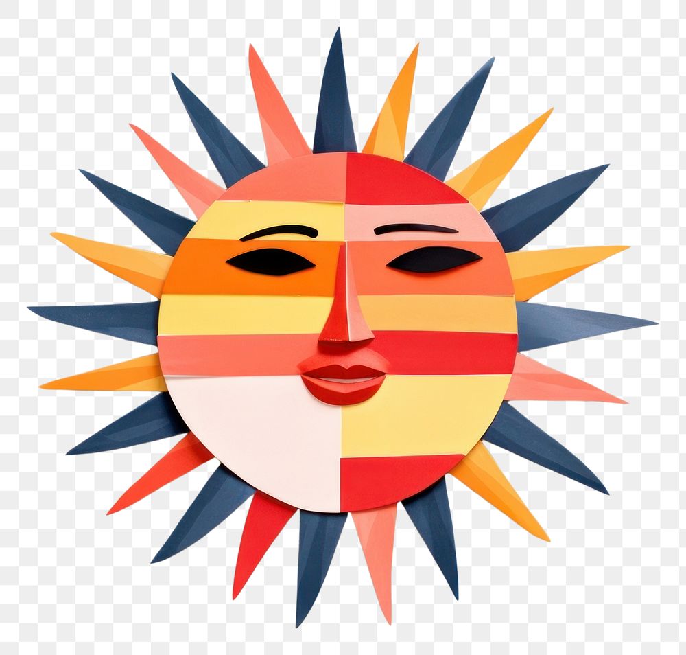 PNG Sun art craft logo. AI generated Image by rawpixel.