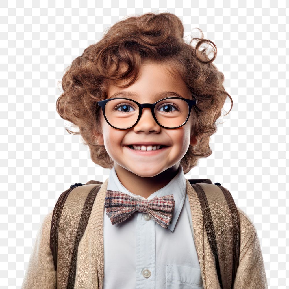 PNG Portrait glasses smile photo. AI generated Image by rawpixel.