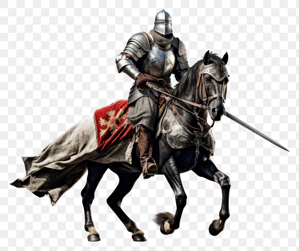 PNG Gendarmes knight horse animal. AI generated Image by rawpixel.