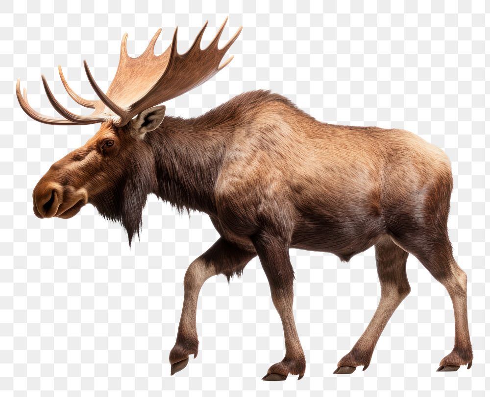 PNG Moose wildlife animal mammal. AI generated Image by rawpixel.