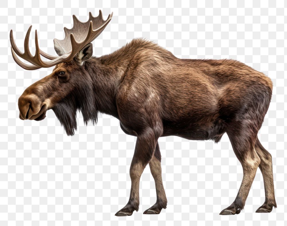 PNG Moose wildlife animal mammal. AI generated Image by rawpixel.